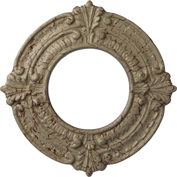 Ekena Millwork Benson Ceiling Medallion (Fits Canopies up to 4 1/8"), 9"OD x 4 1/8"ID x 5/8"P, Gobi Desert Crackle CM09BNGDC - main